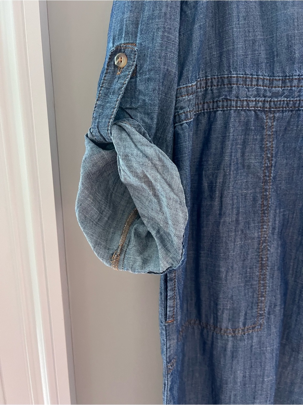 J Jill Blue Denim Short Dress - Picture 5 of 6